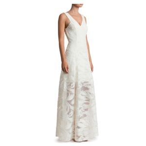 Dress The Population Ivory Embellished Gown